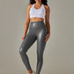 New plus size women's leggings high waist tight sexy PU leather pants colorful yoga pants