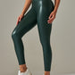 New plus size women's leggings high waist tight sexy PU leather pants colorful yoga pants
