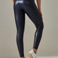 New plus size women's leggings high waist tight sexy PU leather pants colorful yoga pants