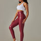 New plus size women's leggings high waist tight sexy PU leather pants colorful yoga pants