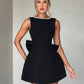 Women's Pearl Bow Fashion Short Dress