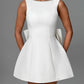 Women's Pearl Bow Fashion Short Dress