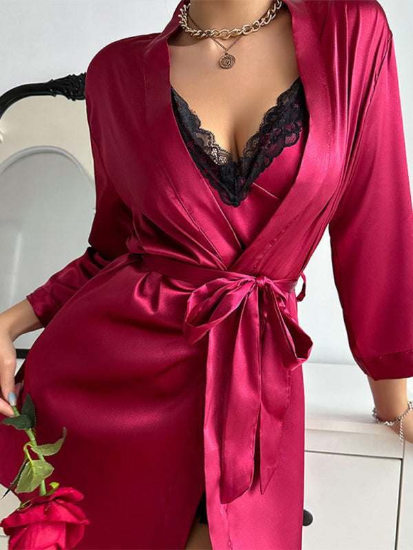 Sexy new style camisole nightgown/robe/pajamas/loungewear for women, loungewear/nightgown