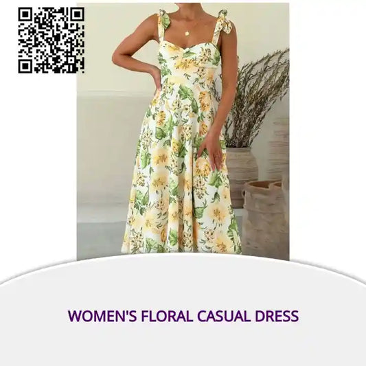 Women's Floral Casual Dress by@Outfy