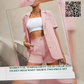 Women&#039;s OL temperament solid color suit jacket high waist shorts two-piece set by@Outfy