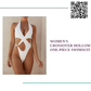 Women&#039;s Crossover Hollow One-Piece Swimsuit by@Outfy