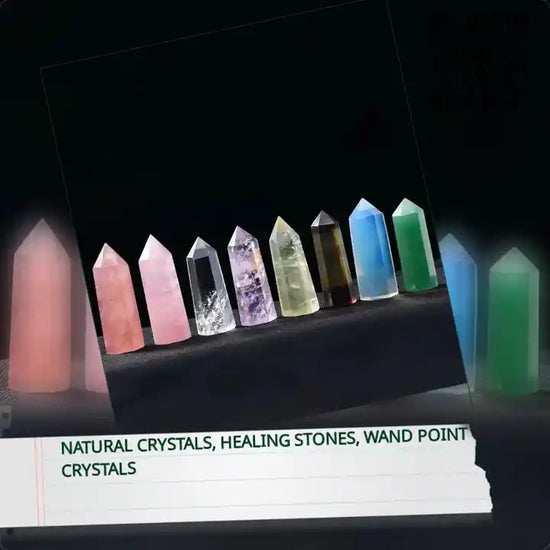 Natural Crystals, Healing Stones, Wand Point Crystals by@Outfy