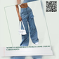 Women&#039;s Denim Multi Pocket Loose Casual Cargo Pants by@Outfy