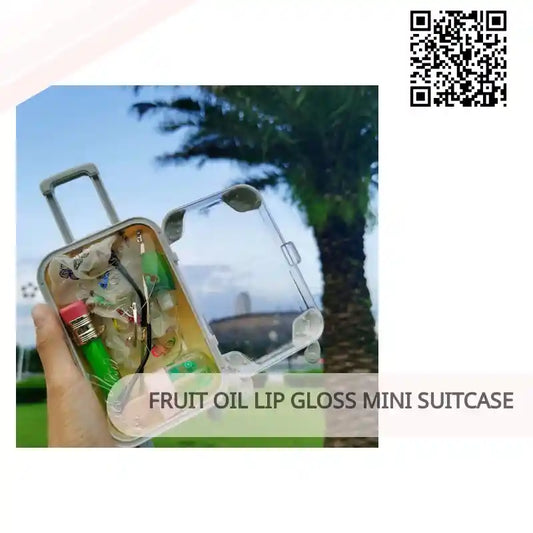 Fruit Oil Lip Gloss Mini Suitcase by@Outfy