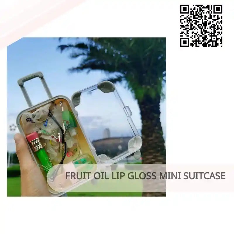 Fruit Oil Lip Gloss Mini Suitcase by@Outfy