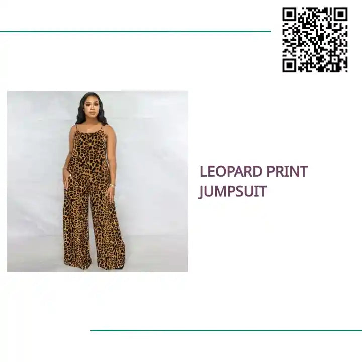 Leopard Print Jumpsuit by@Outfy