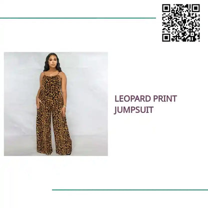 Leopard Print Jumpsuit by@Outfy