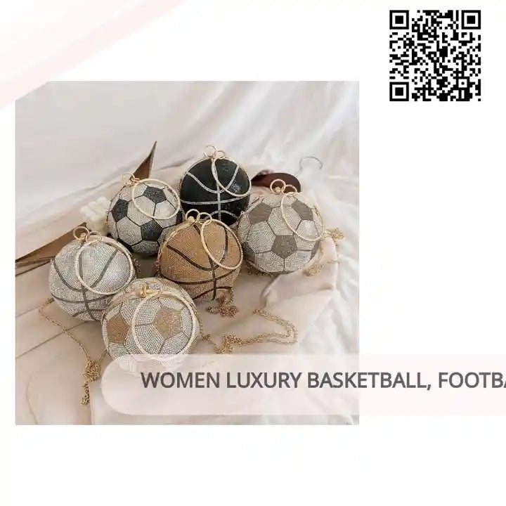 Women Luxury Basketball, Football, Soccer Handbag by@Outfy