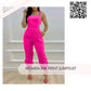 Women Ink Print Jumpsuit by@Outfy
