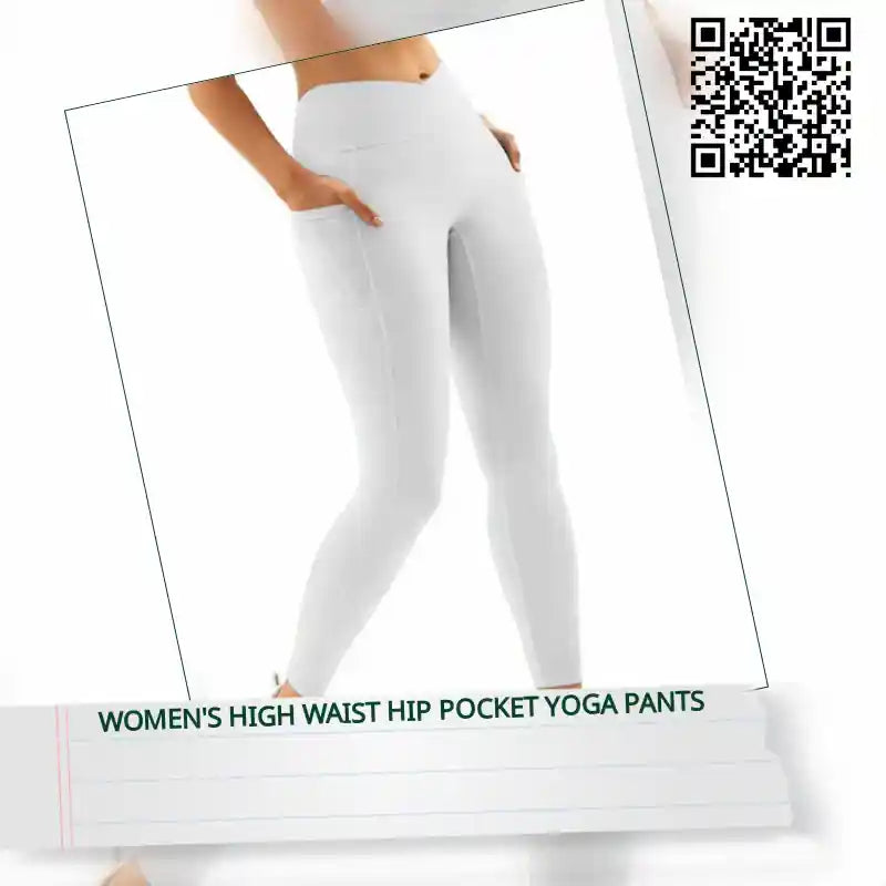 Women&#039;s High Waist Hip Pocket Yoga Pants by@Outfy