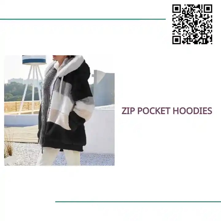 Zip Pocket Hoodies by@Outfy