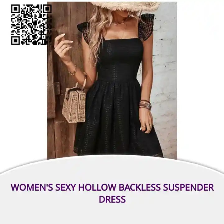 Women&#039;s Sexy Hollow Backless Suspender Dress by@Outfy