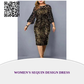Women&#039;s Sequin Design Dress by@Outfy